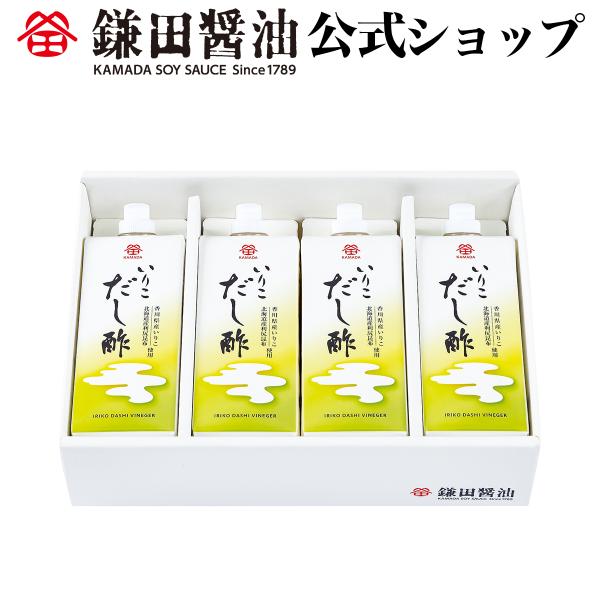 いりこだし酢 500ml 4本入 鎌田醤油 調味料 カマダ だし酢 いりこだし 送料無料 お取り寄せ ギフト 爆買