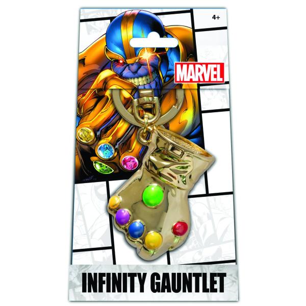 Monogram Marvel Infinity Gauntlet Gold Pewter Keyring