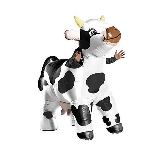 牛 ウシ 衣装 コスチューム 着ぐるみ 大人用 空気で膨らむ ホルスタイン サイズ Std Ys かめよしエクスプレス 通販 Yahoo ショッピング