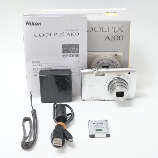 【美品】Nikon COOLPIX A100 デジカメ　シルバー　コンデジ ニコン Nikon COOLPIX A100 シルバー : カメラ屋さとうヤフー店 - 通販