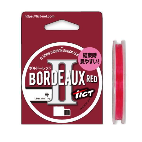 TICT ティクト [90] ボルドーレッドII 30m 0.6号 (N2) : かめや釣具