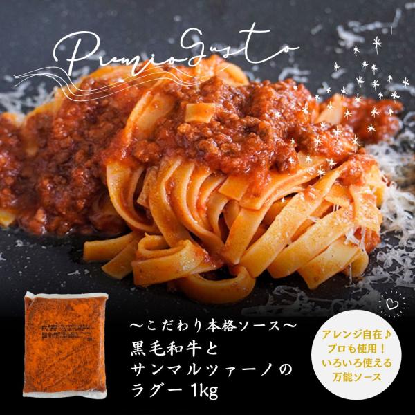 【冷凍】黒毛和牛とサンマルツァーノのラグー 1kg　| Premio Gusto プレミオグスト