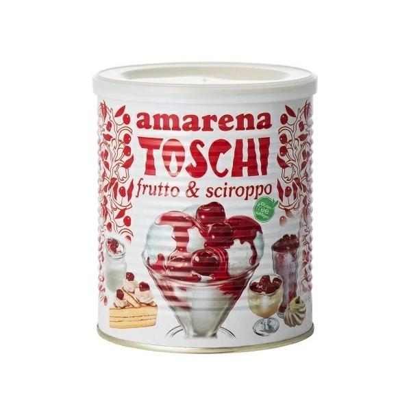 【大容量！缶入り】トスキ アマレーナ チェリー シロップ漬け(ノンアルコール) 1kg  | TOSCHI amarena イタリア シロップ 製菓材料 アイス お菓子 ケーキ 缶詰製菓材料に使えます！