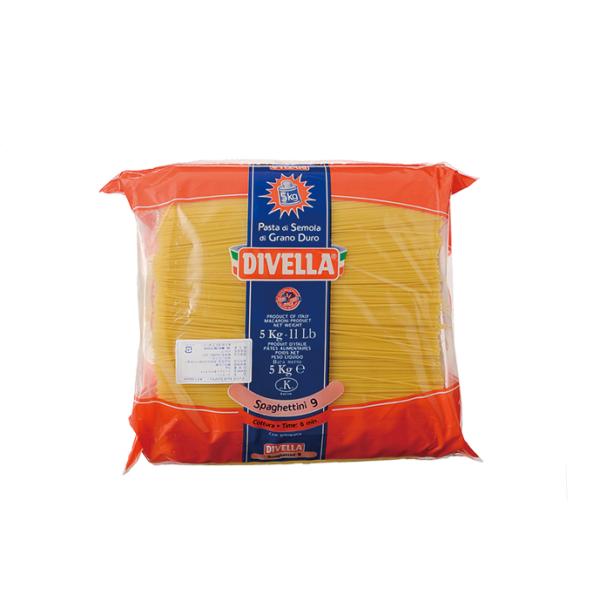 ディベラ　Ｎｏ９　スパゲティーニ　１．５５ｍｍ　５ｋｇ　｜DIVELLA厳選された世界各地ディラム小麦を南イタリア自社工場にて製粉