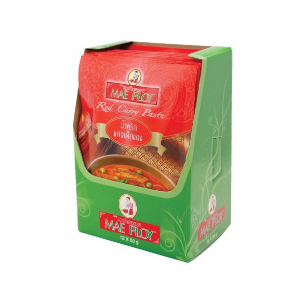 レッドカレーペースト 50g メープロイ 【10個までクロネコゆうパケット便対応】【追跡可能メール便】 ｜タイカレー カレー タイ スパイス 調味料 簡単 辛い 香辛料 手軽お手軽に本格レッドカレーを堪能できます！