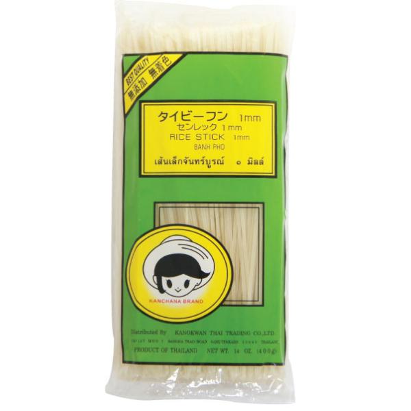 タイビーフン センレック １mm 400g米粉からできたお馴染みのタイ麺です。