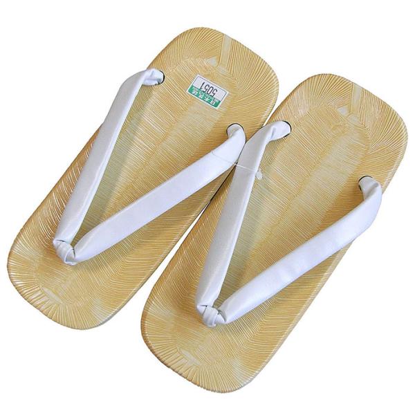 日本中で愛用されている？祭り雪駄のグローバルスタンダードモデル＝スポンジ底草履（白鼻緒）です。軽量＆クッション性のあるスポンジを使用しておりますので、長時間履いても疲れにくく、タフに動き回れます。男女兼用。台は、ノザキ表（竹を薄く裂いて編ん...