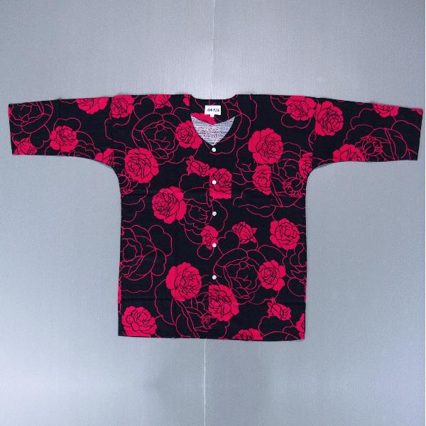 鯉口シャツ 祭り ダボシャツ メンズ レディース 赤バラ 鯉口シャツ 祭り用品 Nm 50 カメヤダイレクト 通販 Yahoo ショッピング