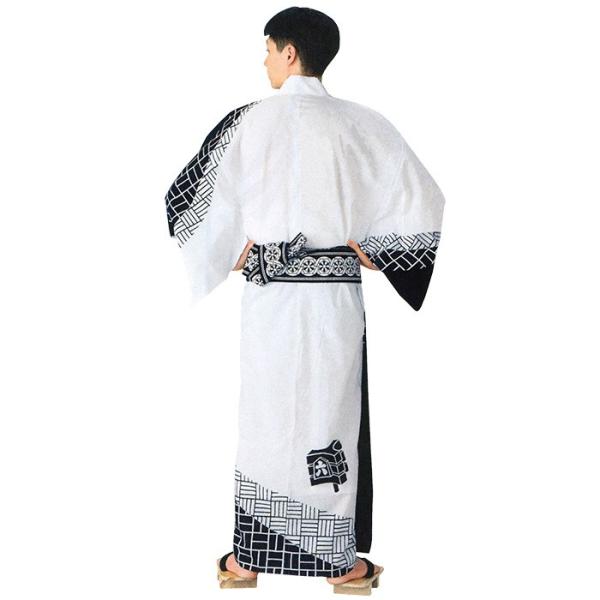 浴衣 ゆかた メンズ 男物 盆踊り 祭り ユカタ 踊り 絵羽浴衣 白 紺 ニ崩し 網代 源氏車 纏 Buyee Buyee Japanese Proxy Service Buy From Japan Bot Online