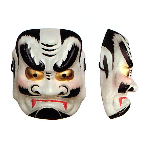 白鬼面 お面 白鬼 面 節分 豆まき デラックス 祭り 小道具 踊り 舞台 イベント 祭り用品 Nmd 9058 Ta カメヤダイレクト 通販 Yahoo ショッピング