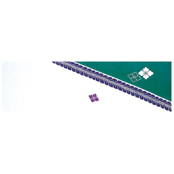 緑のアクセントと藤と花菱の注染本染め手ぬぐいです。長尺ですので、見栄えがよく、変わり結びでオシャレに頭に巻いたり、帯代わりに胴に締めるにも十分な長さです。祭りや踊り手ぬぐいのほか、和風ハンカチやスカーフとして洋装にも粋にお使いいただけます。...