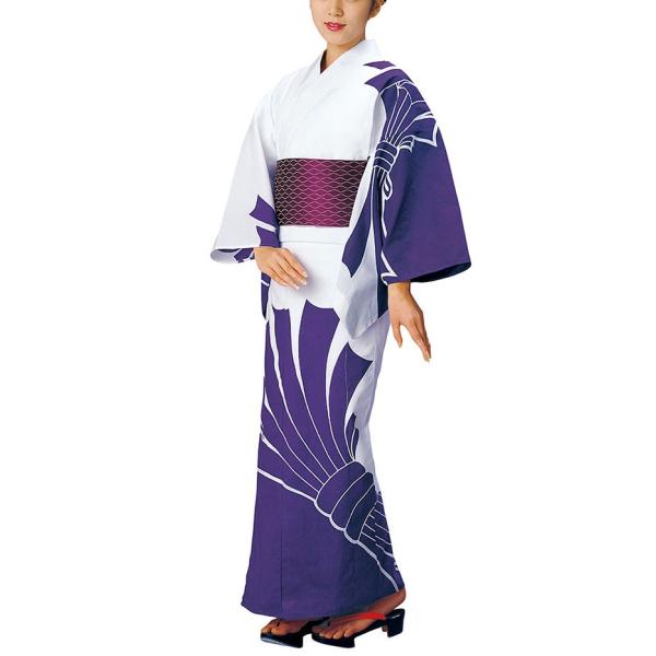 くうたま✺浴衣 伝統工芸 裄64 身丈153 浴衣 ゆかた レディース 女物 盆踊り 祭り ユカタ 踊り 絵羽浴衣 束ね