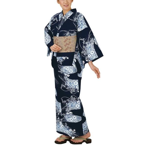 No.3754　浴衣　綿　防染ゆかた　着物　反物　新品未使用 kameya_npd-4402