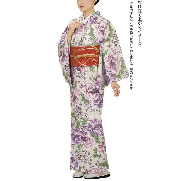 小紋 着物 反物 レディース 手染め 踊り 舞台 大正ロマン 小紋 洗える着物 アイボリー 牡丹 萩 桔梗 :npd-5338:カメヤダイレクト 通販 日本舞踊「ふんどし」3-2