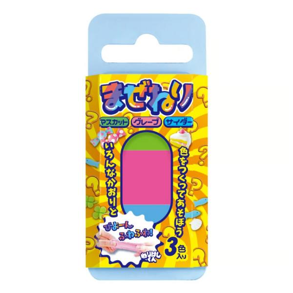 まぜねり1ねりけしくんけしくずの出ないねり消しゴム3つの香り3色練り