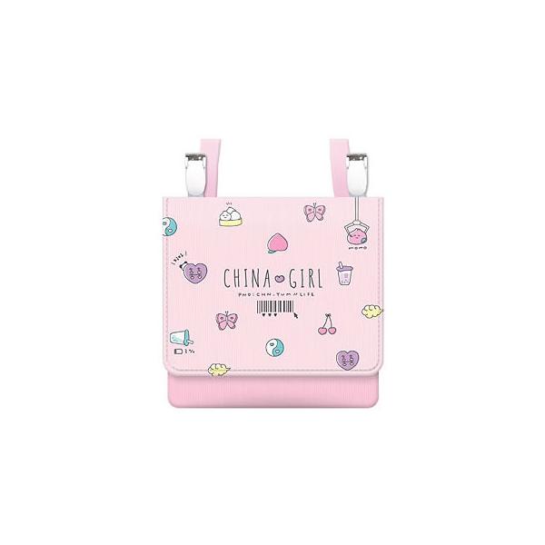 チャイナガールフレンズクーリア（Q−LIA）ショルダー付きマルチポッケ（ポシェットポケット）（ポケットポーチ/ティッシュ入れ・小物入れ）（QL-53071）