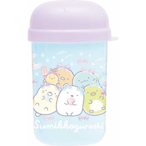 すみっコぐらし[sumikkogurashi] サンエックス（SANX)ランチマーケット おしぼりセット (CM50602)  PP製ケース、フタ・綿100％おしぼり・おなまえシール付 ※食洗機使用不可  持ち運びにぴったりなおしぼりとケー...