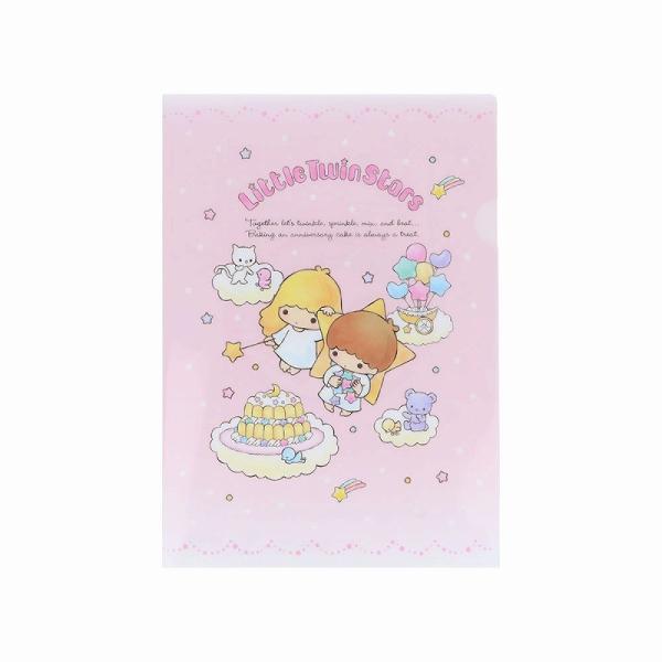 リトルツインスターズ(キキララ) サンリオ[SANRIO]（レトロ） 周年記念（サンスター文具） クリアファイルＡ４ (S2173743)