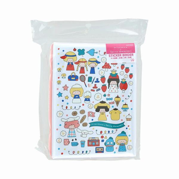 mizutamaxSanrio[ミズタマxサンリオ]コラボ第2弾（サンスター文具）（ミックス） シールバインダー＆メモ帳（シール帳/シール手帳/シールブック）(S2176890)