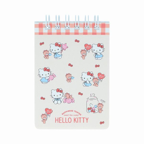 ハローキティ[HelloKitty]サンリオ レッド（サンスター文具） ＷリングメモＡ７（方眼罫） (S2854473)
