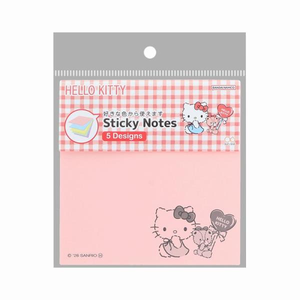 ハローキティ[HelloKitty]サンリオ レッド（サンスター文具） 付箋メモ５Ｃ（ふせん5色セット） (S2854490)