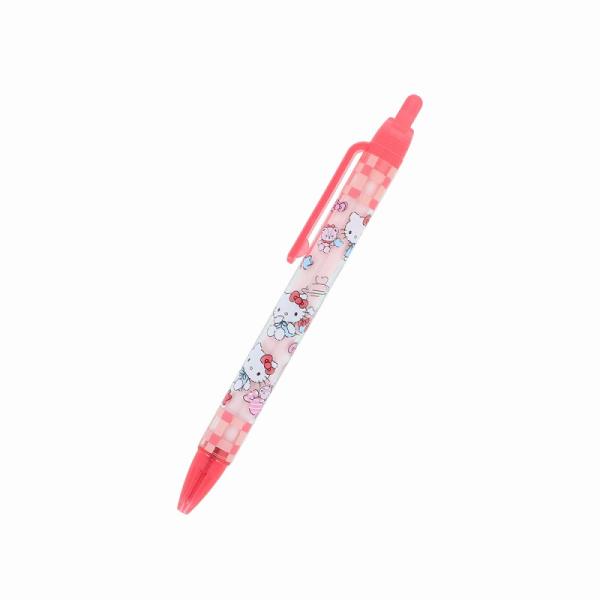 ハローキティ[HelloKitty]サンリオ レッド（サンスター文具） 二重クリア軸ボールペン0.7黒 (S4660404)
