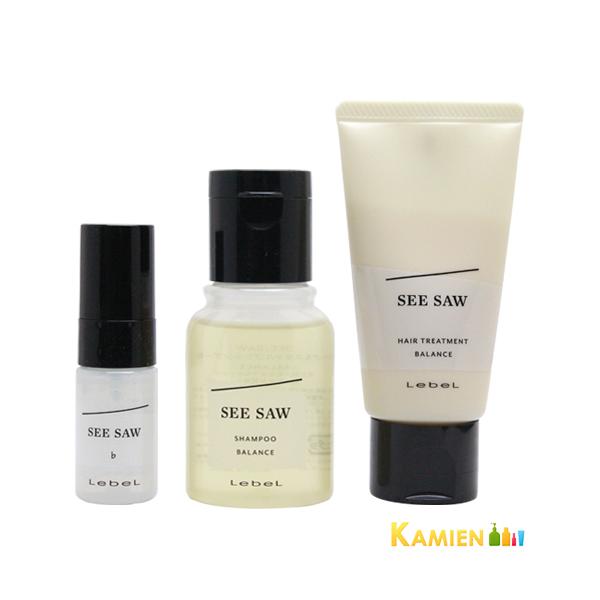 SEE/SAW ルベル シーソー ミニギフト セット バランス シャンプー 50ml