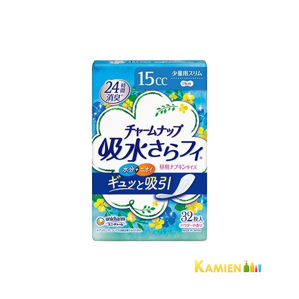 チャームナップ 吸水さらフィ 少量用 羽なし 15cc 19cm 32枚入り