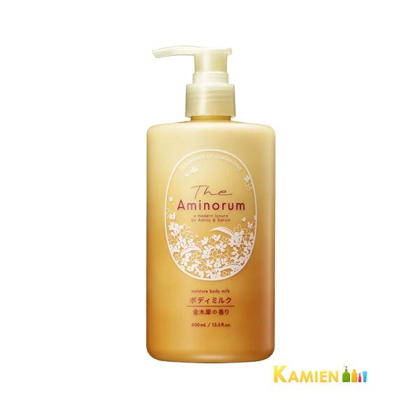 熊野油脂 The Aminorum 金木犀 ボディミルク 400ml【ドラッグストア