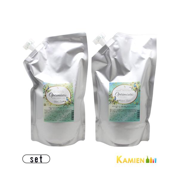 オプティミスティック ボタニカル シャンプー D 900ml ヘアトリートメント D 900ml 詰め替え 合計2点セット【宅急便対応】【翌日着対応】 Optimistic（オプティミスティック） ボタニカル シャンプー D 900ml