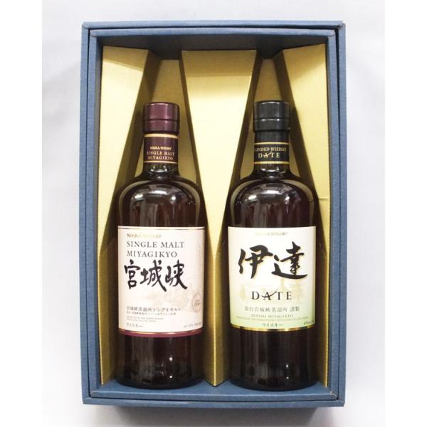 ニッカウイスキー飲み比べセット （宮城峡、伊達）700ｍｌ×2本組セット （箱入）