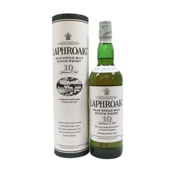 ラフロイグ 10年 700ml モルトウイスキー(旧ボトル) : 上方 ラフロイグ 10年 700ml モルトウイスキー(旧ボトル) : 上方
