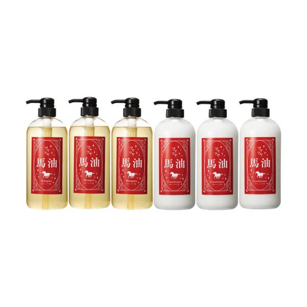 フェルミナ ツヤツヤ馬油 シャンプー 700ml ＆ コンディショナー