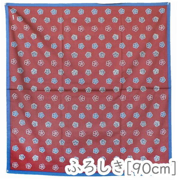 宮井株式会社 13-8249-22 いせ辰 風呂敷「梅 (約90cm/エンジ)」メーカー取り寄せ品