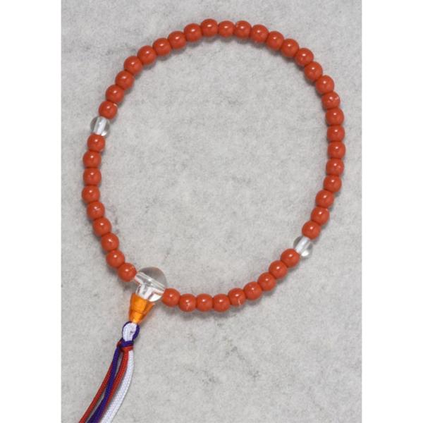 【お稚児様用にも適しています】古くから日本で愛されてきた桃赤珊瑚をモチーフにしたカラーリング紙箱に入れてお届けいたします。幼児・小学校低学年向けの数珠です。※商品画像はできるだけ実商品に近い色に合わせておりますが、ご覧になるディスプレイのモ...
