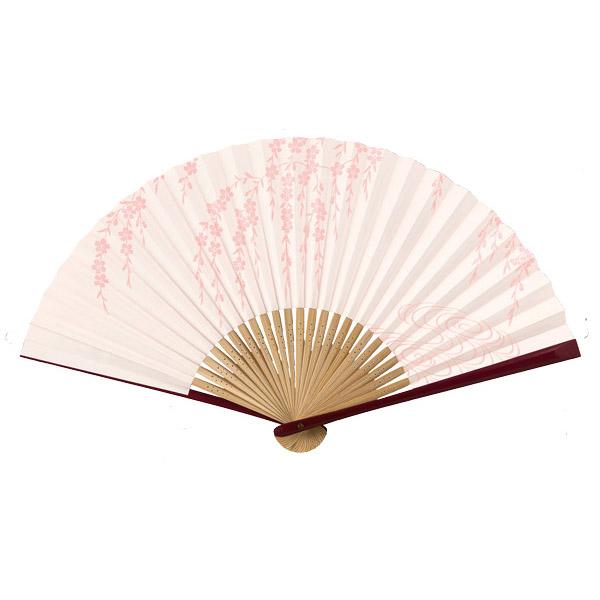 伏見上野旭昇堂 uen-590 漆喰京扇子「桜」7寸25間 取寄せ品 : 京のもん
