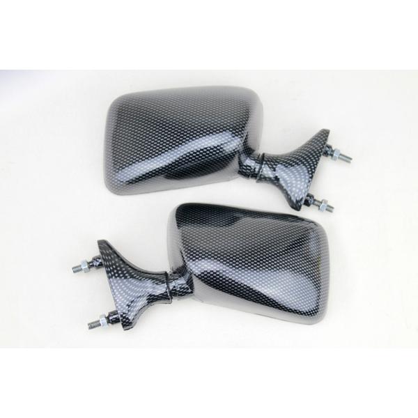 新品 TZR250 3MA 純正タイプ カーボン柄 バックミラー左右セット