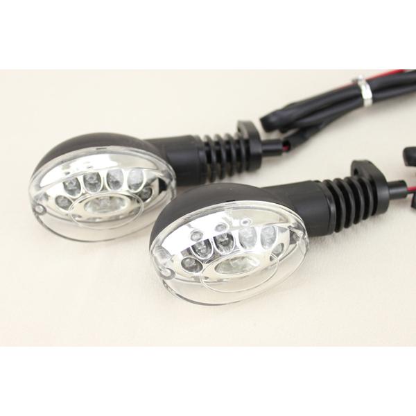 Ninja250R バイク用 ウインカー 左右セット クリアレンズ NINJA250R リアLEDクリアウインカー左右セット 白 ニンジャ250R LED