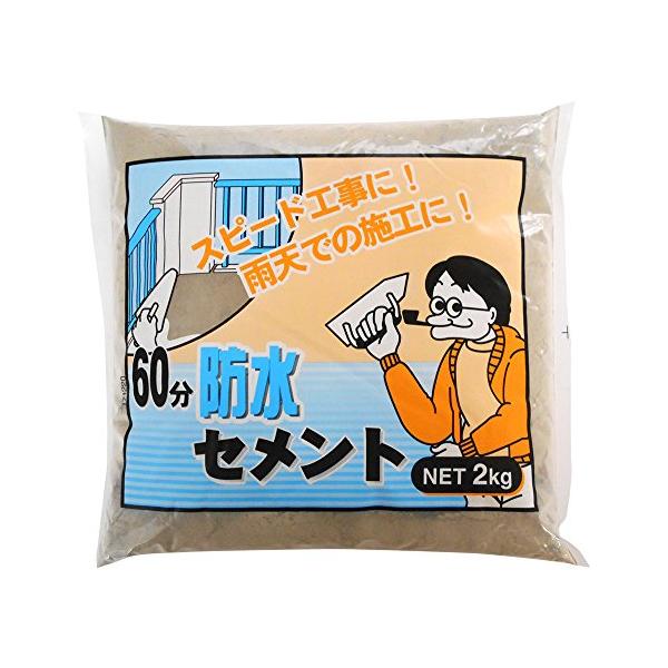 家庭化学 60分防水セメント グレー 2kg