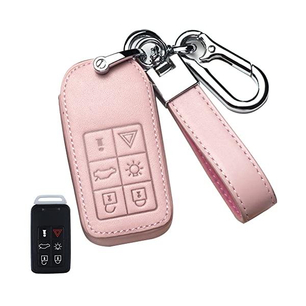 [LETINGFAR] キーケース ボルボ用 スマートキーケース キーカバー 6ボタン本革 ボルボ専用設計 ボルボ V40 S80 XC60 S60L V60な