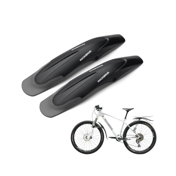 ROCKBROS(ロックブロス)自転車 泥除け マウンテンバイク クロスバイク フェンダー 26-29インチ 自転車用フェンダー 角度調整 マッドガード 簡単装着 耐久性 柔軟