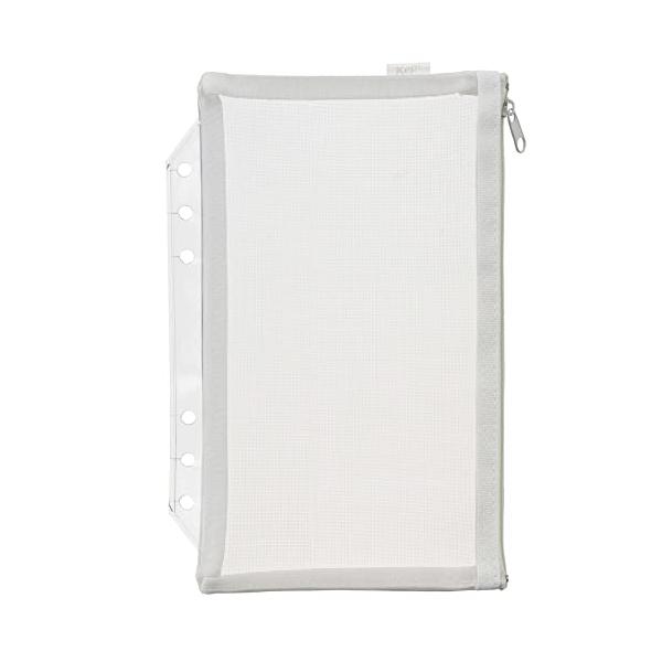 推しのアイテム収納やデコにも使える、メッシュ素材の収納リフィル裏側は透明で、中のアイテムや小物を見せることができます カラー ムーングレー サイズ 幅148*高さ225*奥行12mm 素材 ポリエステル、PVC 内寸サイズ 幅110*高さ1...