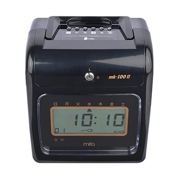 mita 電子 タイムレコーダー ブラック mk-100II * 本体 一年保証 * タイムカード 50枚付