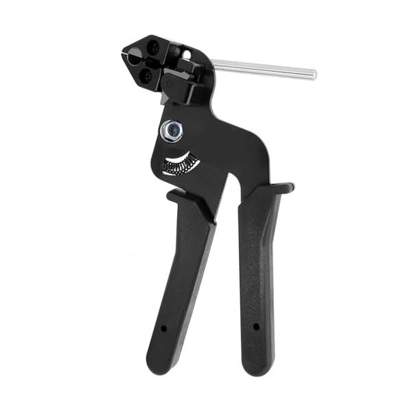 Deecam 結束バンド 工具 ステンレス 締め付け 工具 タイガン 結束工具 ステンレスバンド ケーブルタイ ツール 専用プライヤー 切断ツール 幅12mm/厚さ0.3mmまで