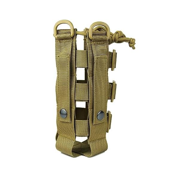 Azarxis 水筒ポーチ ナイロンボトルケース MOLLEシステム モール対応 タクティカル EDC ハンディポーチ ペットボトルホルダー 登山、キャンプ、探検、バイク、サ