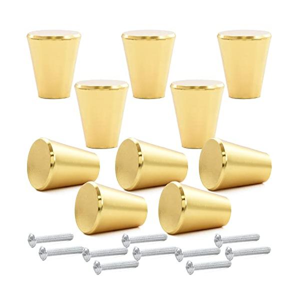 ネジ付き10個セット  Pstyle.のアルミ製取っ手は、取り付け用ネジが付属します。クローゼットやキャビネット、キッチンなどの家具とも相性がいいシンプルなデザインです。 5色のバリエーション  金具は5色からお選びいただけます。洗面所やシ...