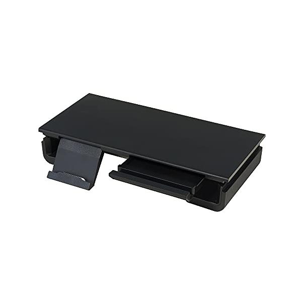 限られた机上スペースを圧迫しないスリムな奥行きモニターをスタンドに載せて視線調節や机上の整理整頓にデスクの広さに合わせて、モニタースタンドの横幅を3段階 420mm/470mm/520mm に調節できます。また、キーボードやマウスをモニター...