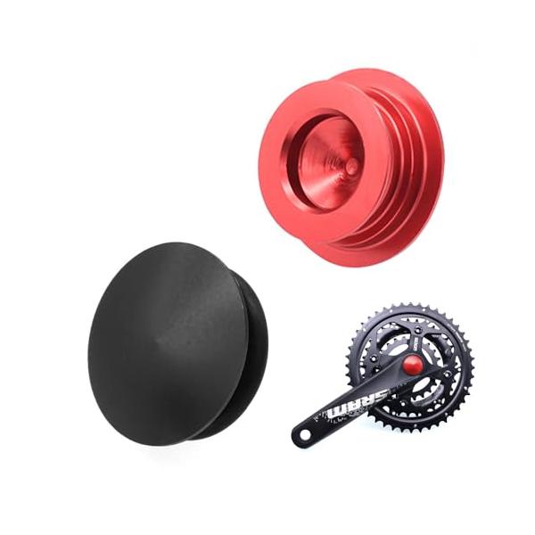 バイククランクキャップ 自転車チェーンリングボルト クランクカバー 固定用 アーム ボルトホロウキャップ アクセサリー CNC 合金製 耐久性 固定 2個セット