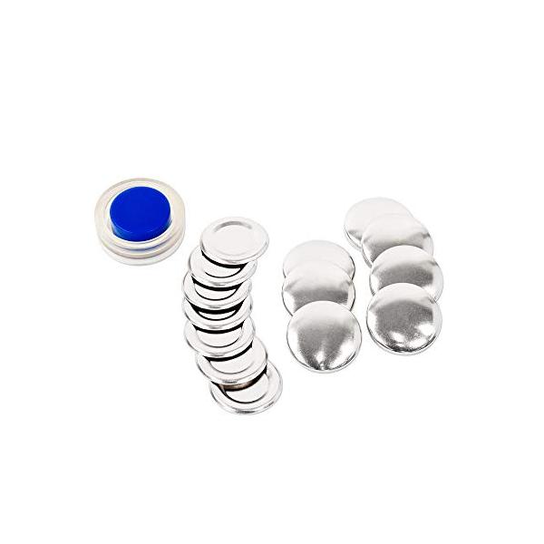 くるみボタンキット 打ち具付き 足なしタイプ (28mm 7組入 * 2パッケージ)