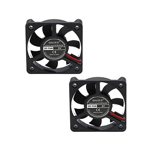 PENGLIN 冷却ファン 5010 2PCS 5V 5cmファン 50mm X 50mm X 10mm DC ブラシレス 静音扇風機 3D プリンター部品 油圧ベアリング PCケースファン